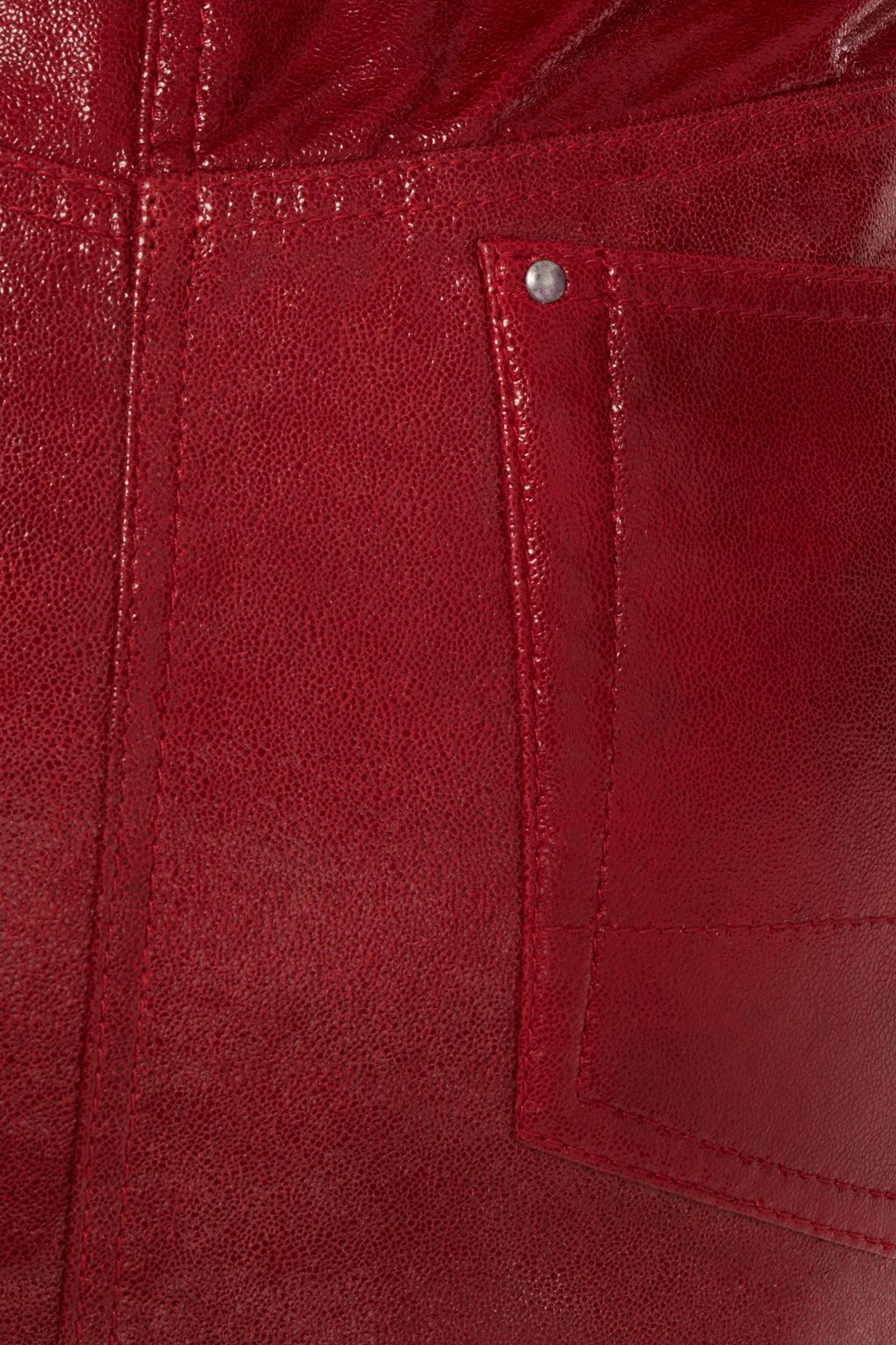 MUUBAA Glossed-leather mini skirt