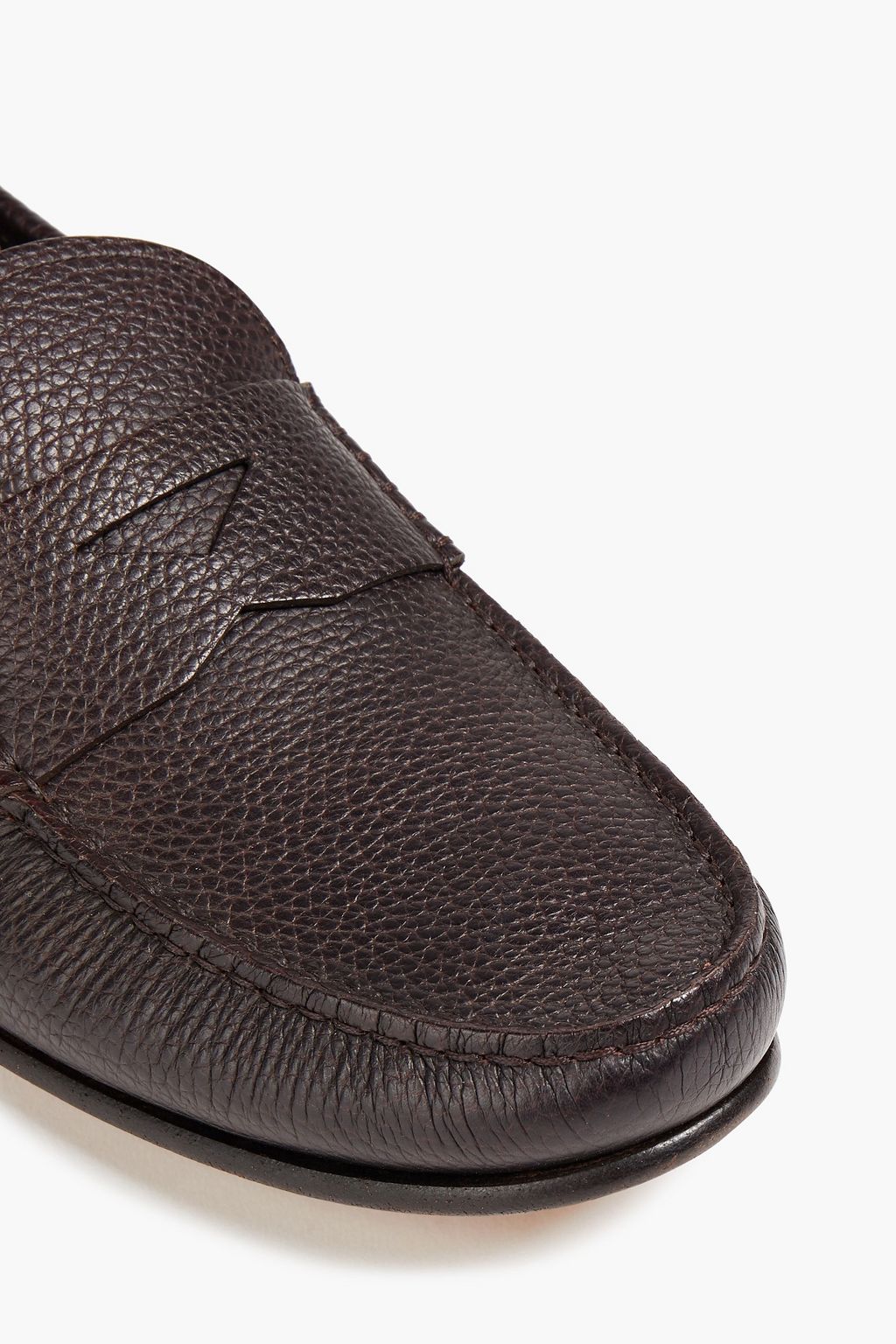 TOD'S Pebbled-leather loafers
