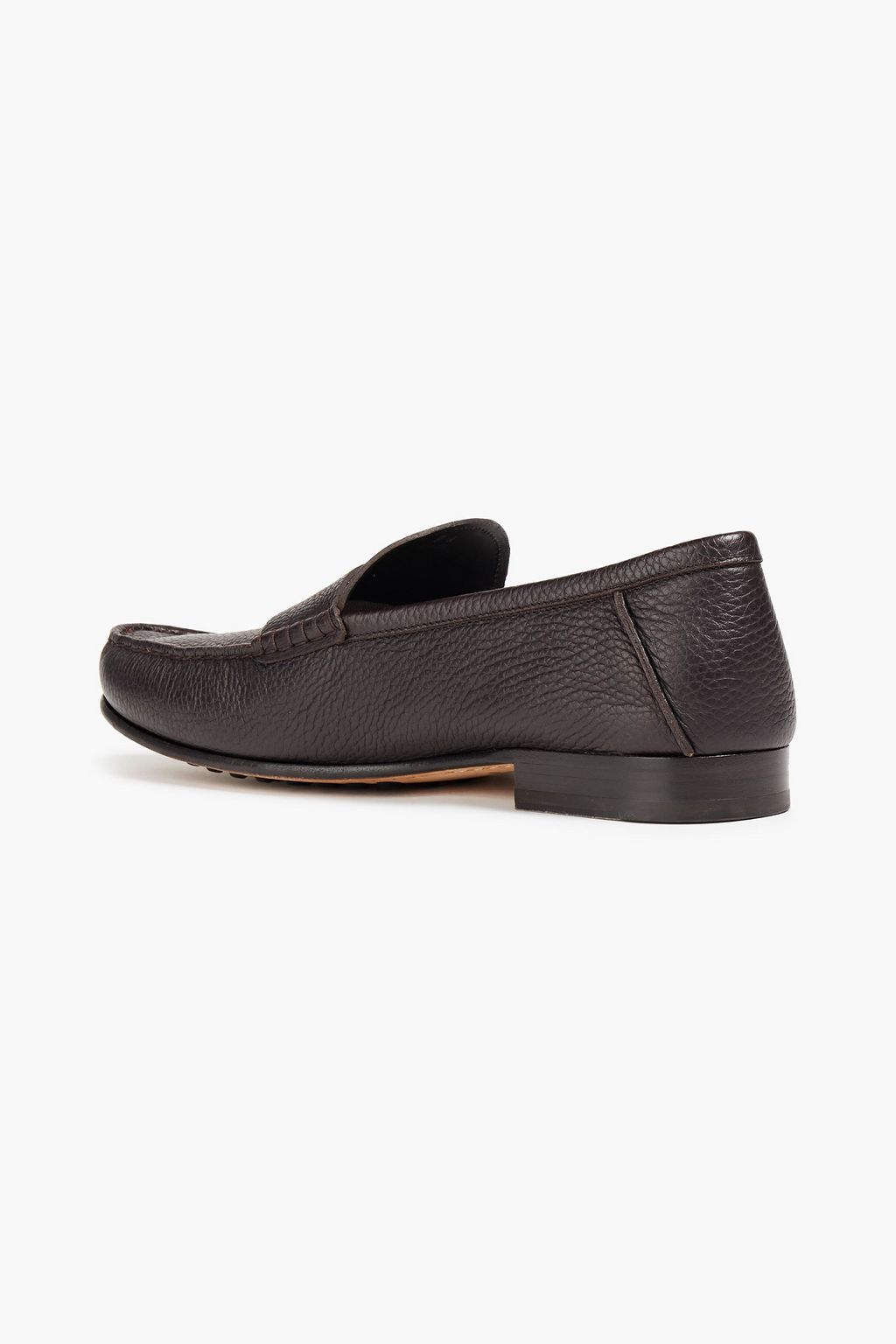 TOD'S Pebbled-leather loafers