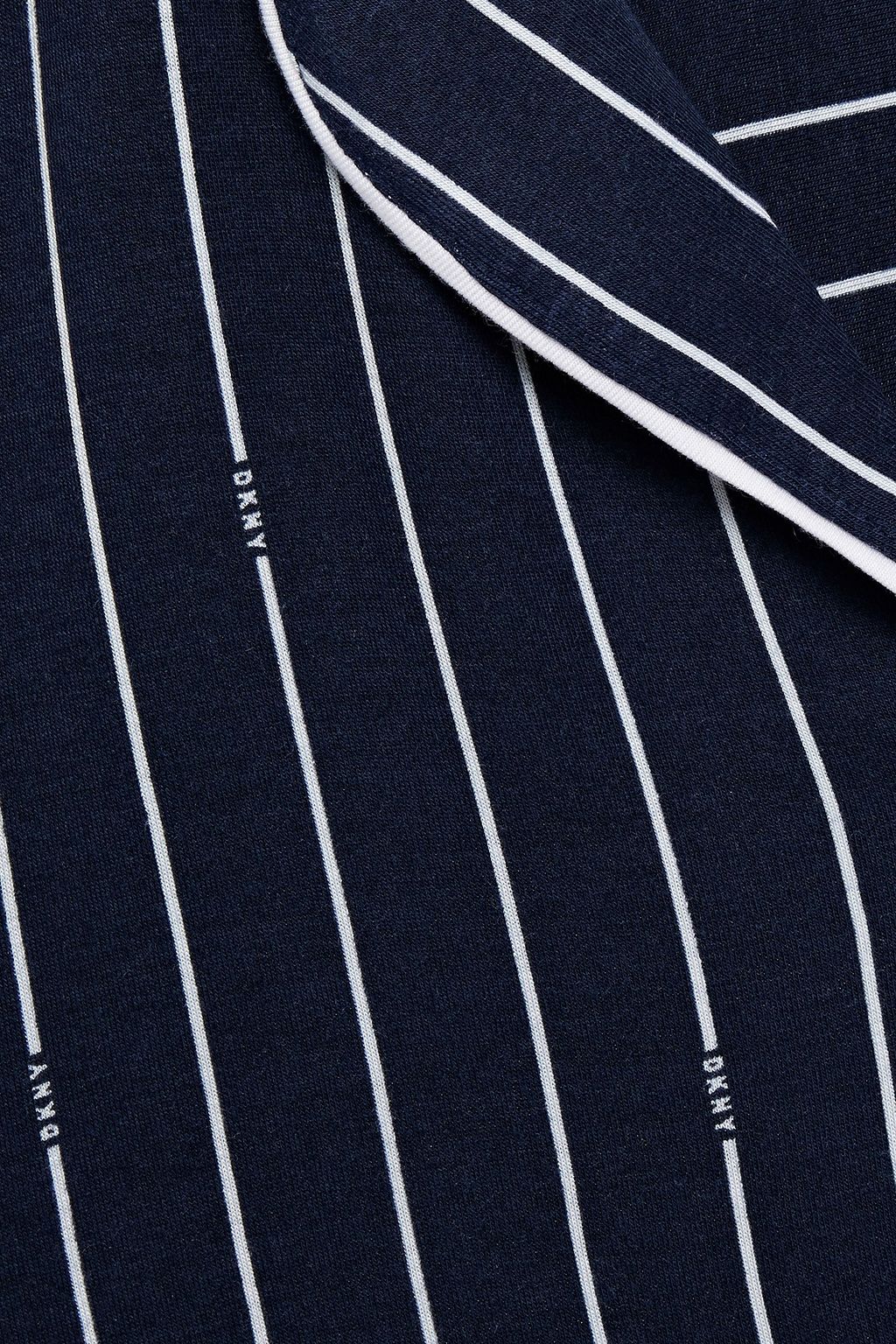 DKNY Pinstriped stretch-jersey pajama set