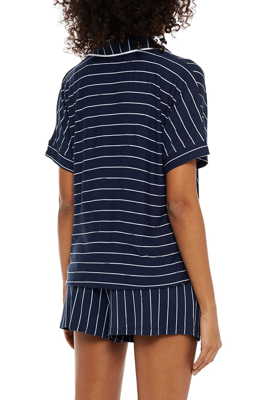 DKNY Pinstriped stretch-jersey pajama set