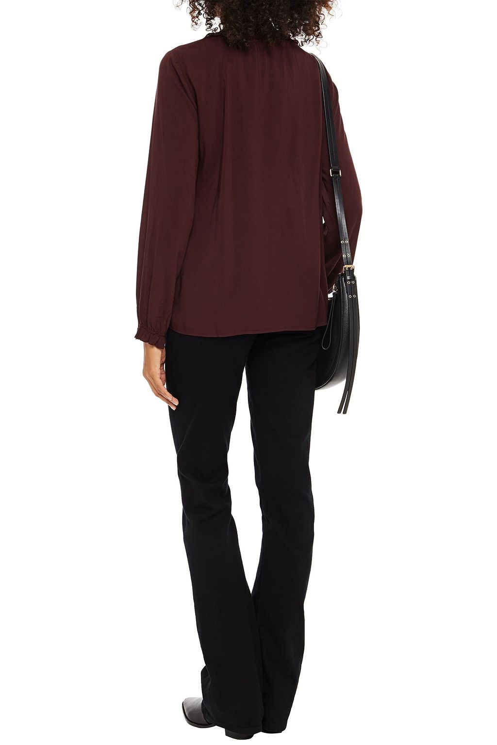 VELVET BY GRAHAM & SPENCER Samantha gathered woven blouse