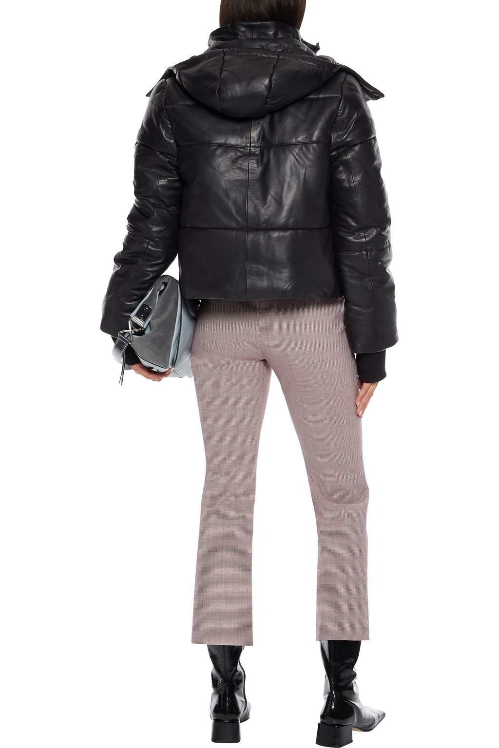 WALTER BAKER Blake quilted leather hooded jacket
