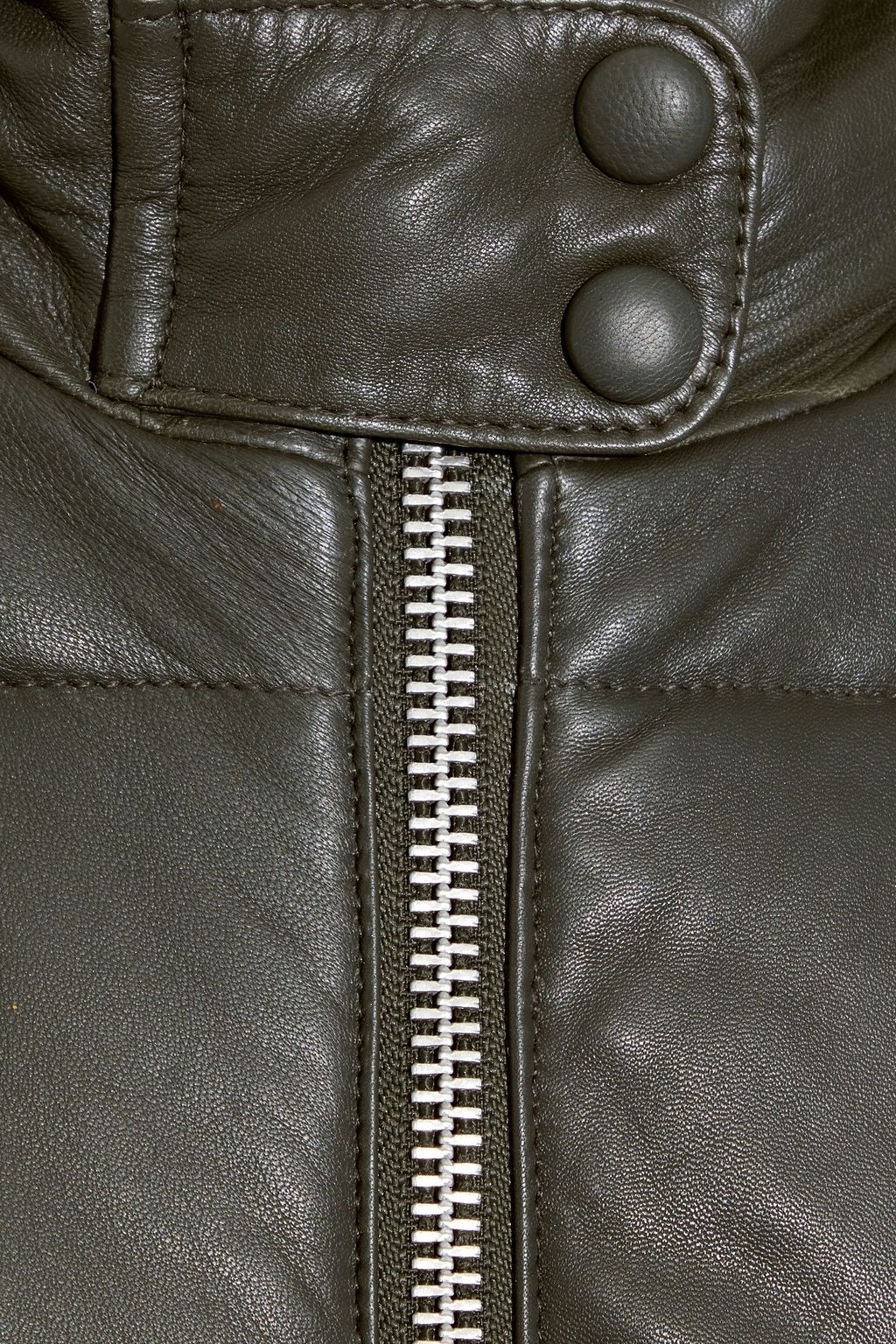 WALTER BAKER Robert quilted leather hooded coat