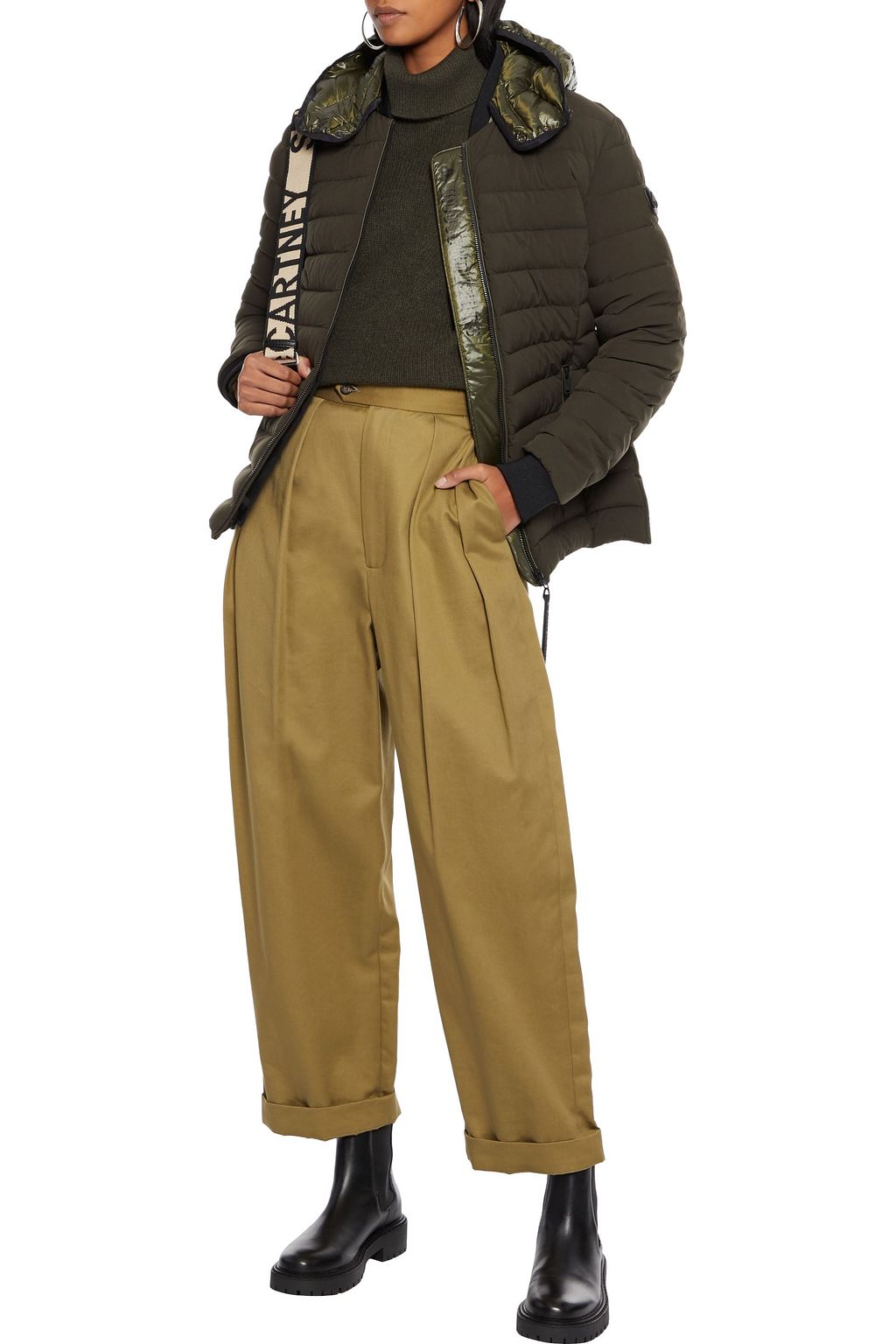 MOOSE KNUCKLES Felicite quilted shell hooded down jacket