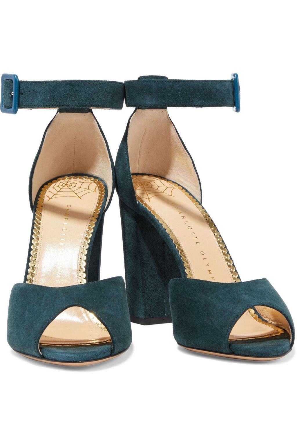 CHARLOTTE OLYMPIA Eugenie suede sandals