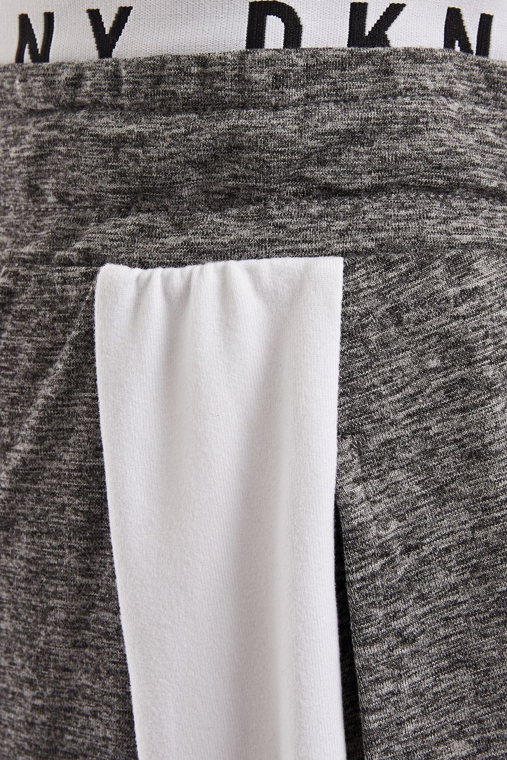 DKNY Striped mélange stretch-jersey pajama pants