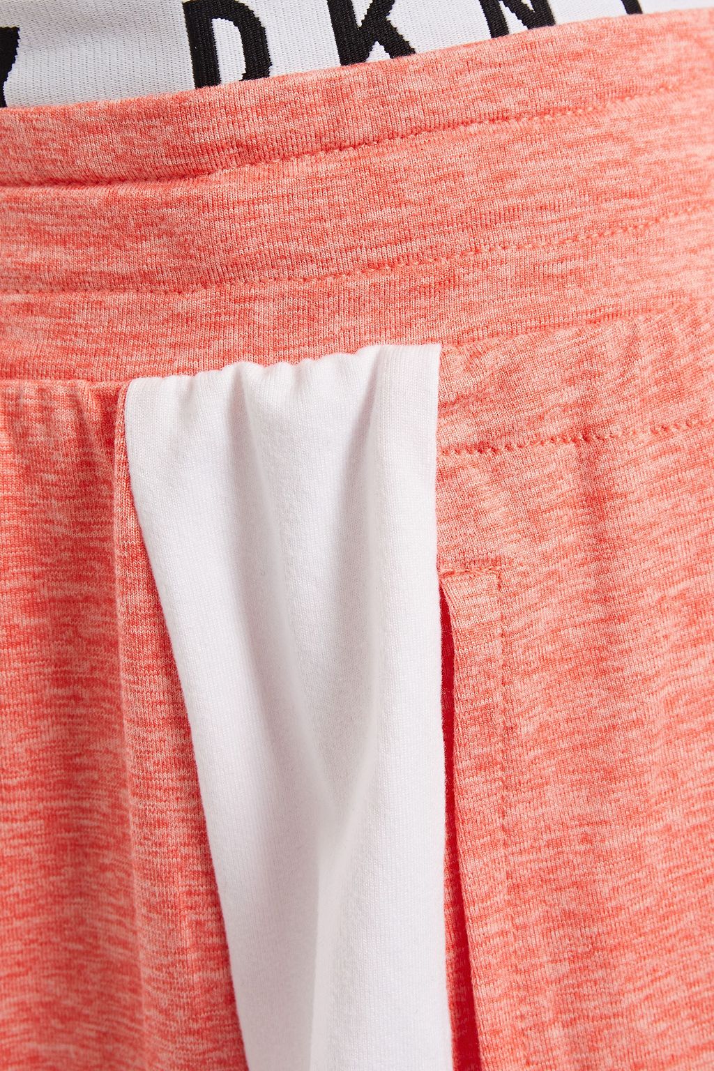 DKNY Striped mélange stretch-jersey pajama pants