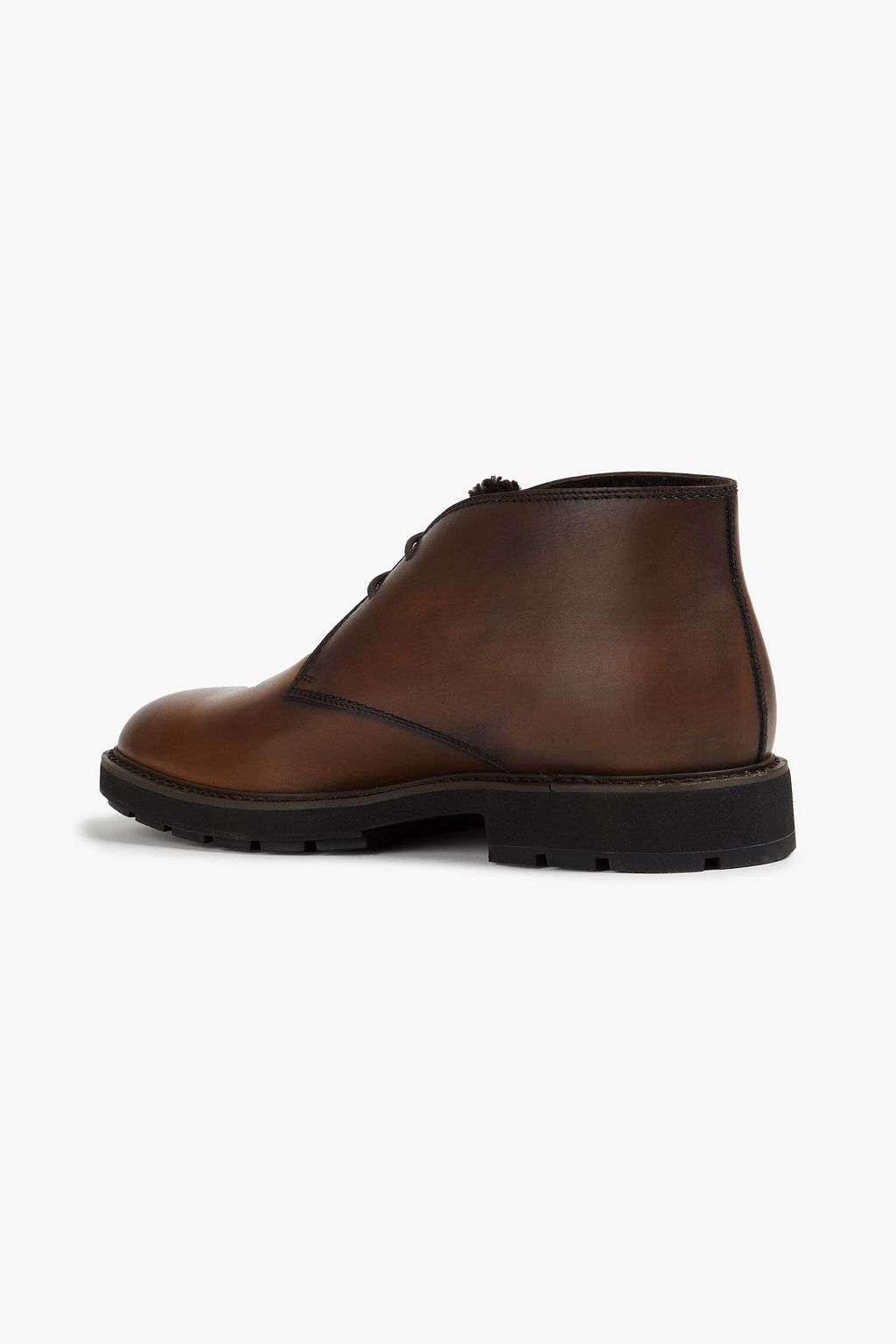 TOD'S Burnished-leather desert boots