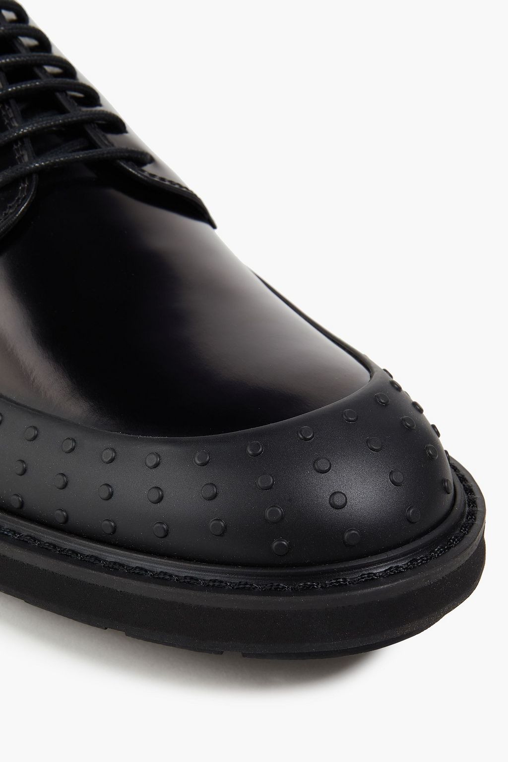 TOD'S Glossed-leather derby shoes