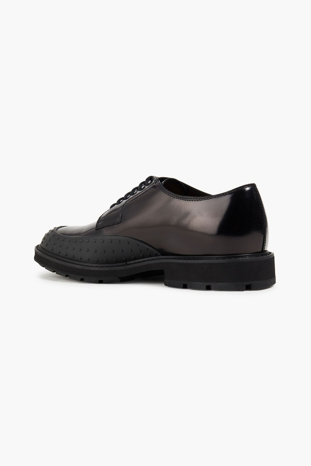 TOD'S Glossed-leather derby shoes