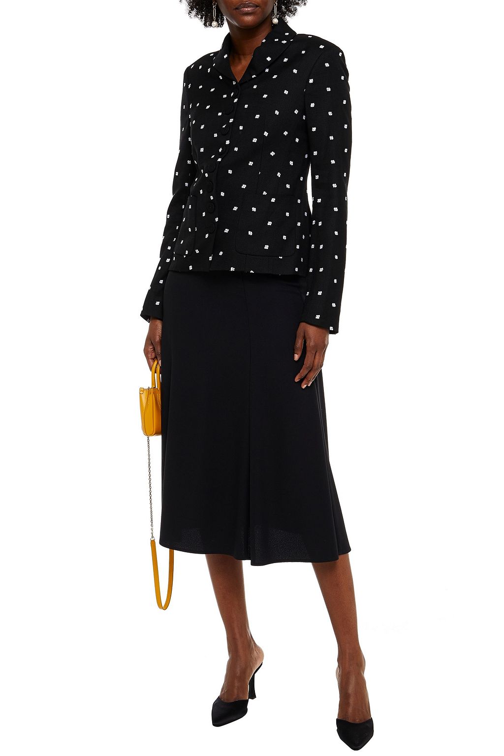 ERDEM Embroidered woven blazer