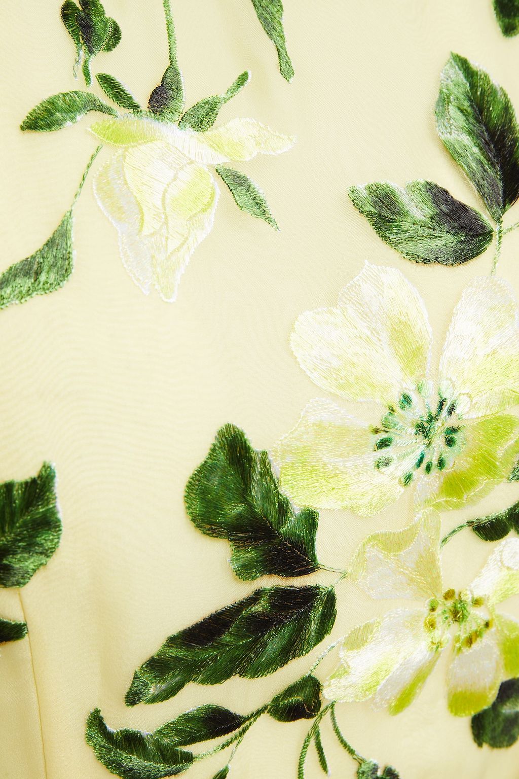 ERDEM Farrah belted embroidered silk-organza midi dress