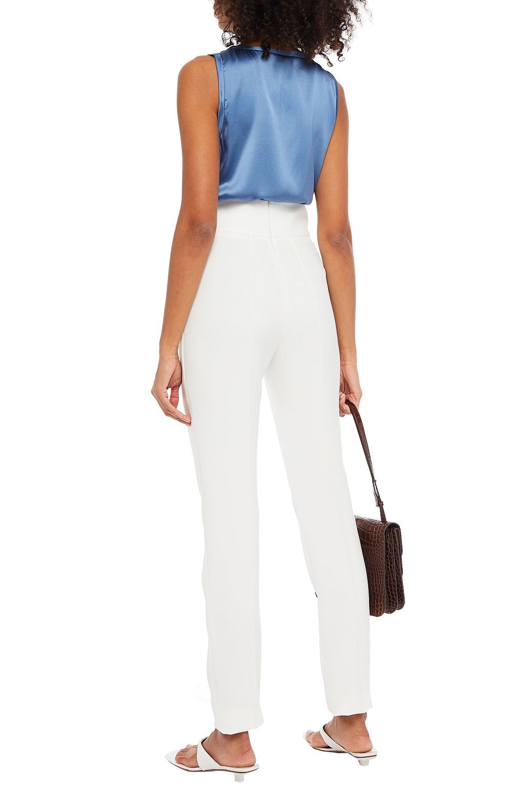 BRUNELLO CUCINELLI Silk-blend satin tank