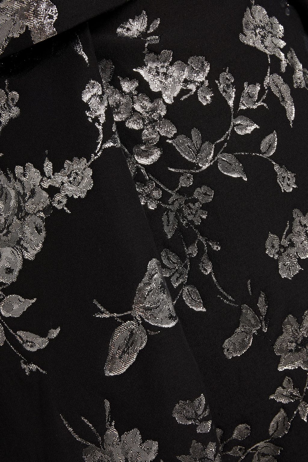ERDEM Favilla floral-print metallic cotton-blend jacquard dress