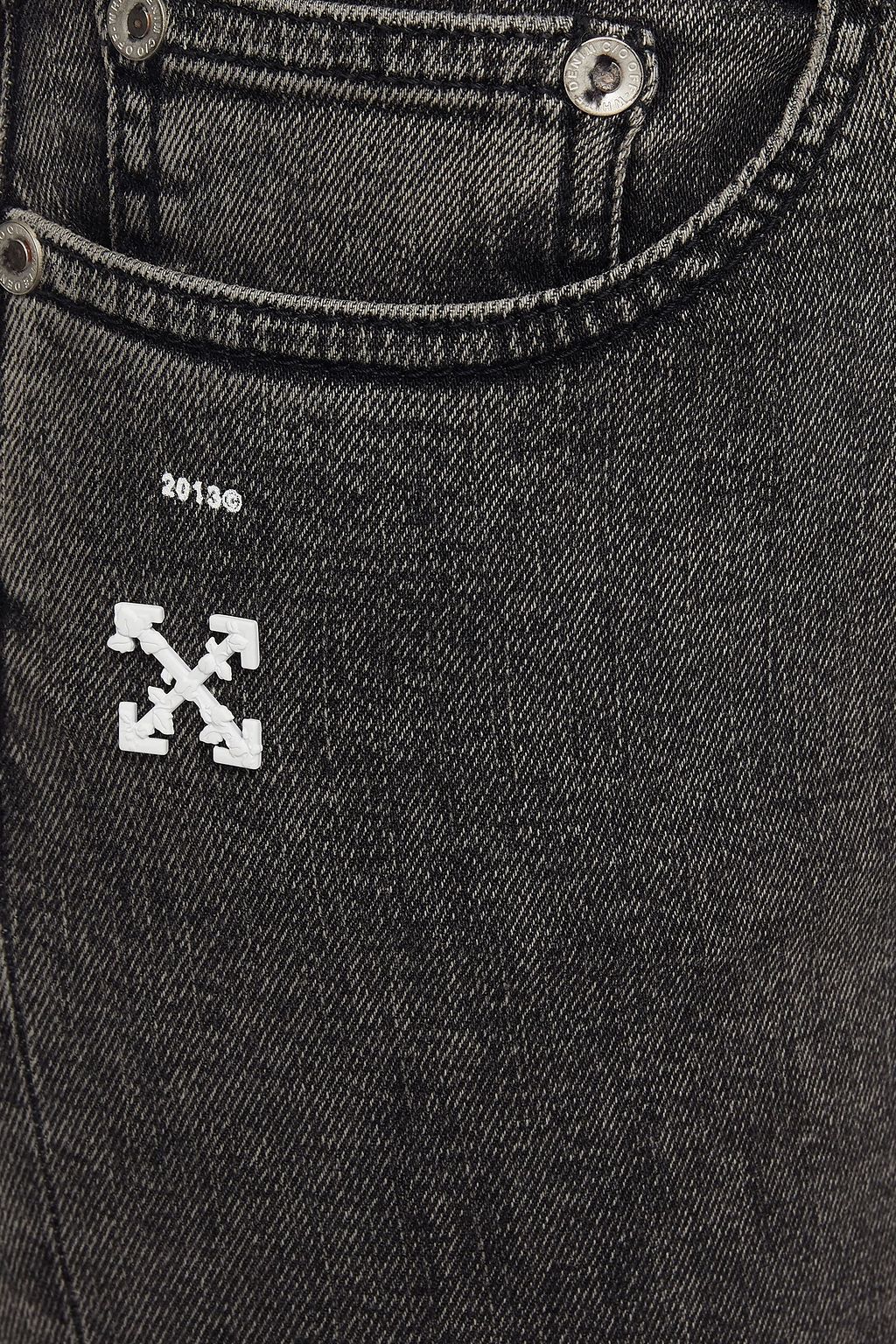 OFF-WHITE™ Printed denim shorts