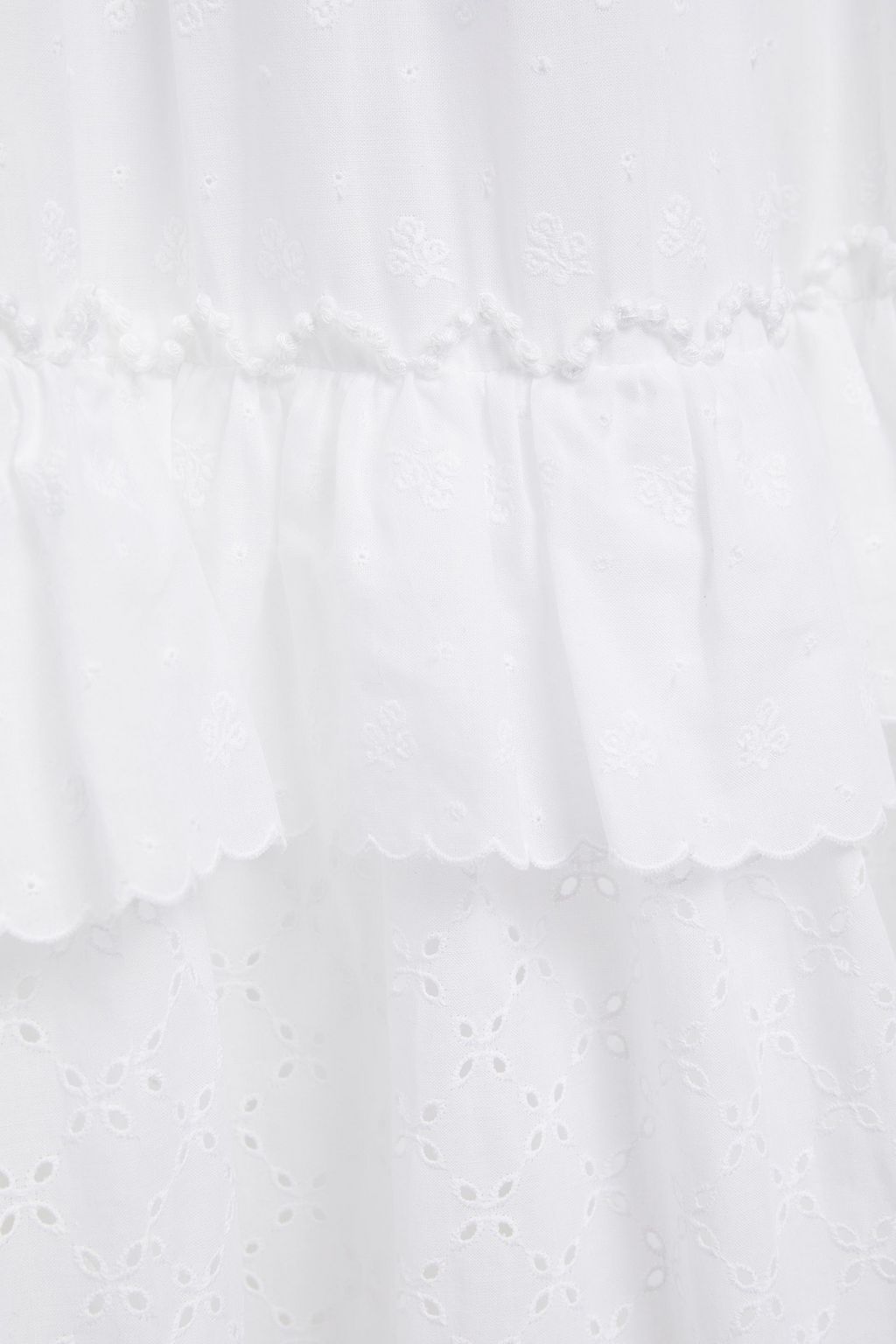 ERDEM Embroidered broderie anglaise cotton maxi skirt