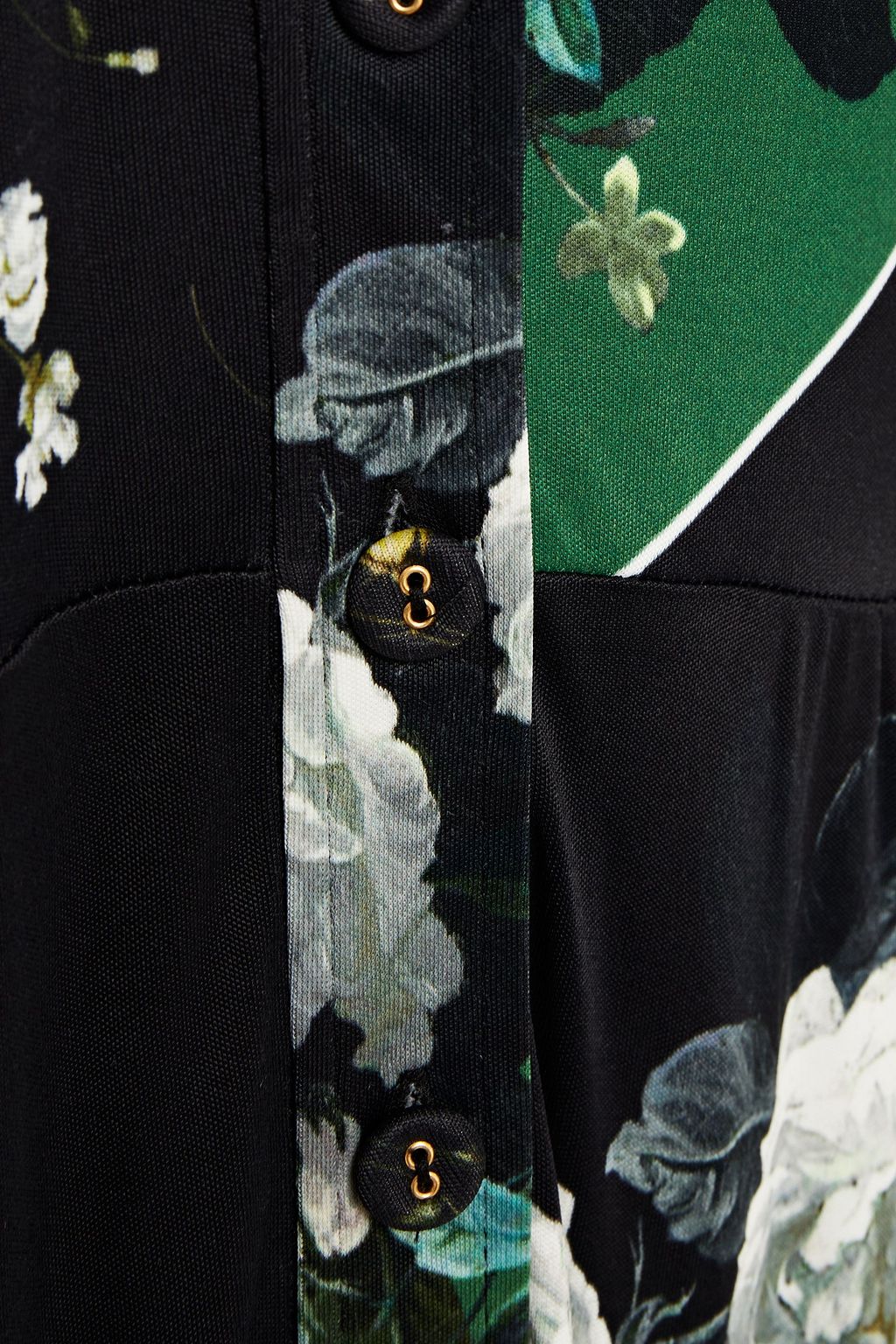 ERDEM Turina floral-print jersey maxi shirt dress