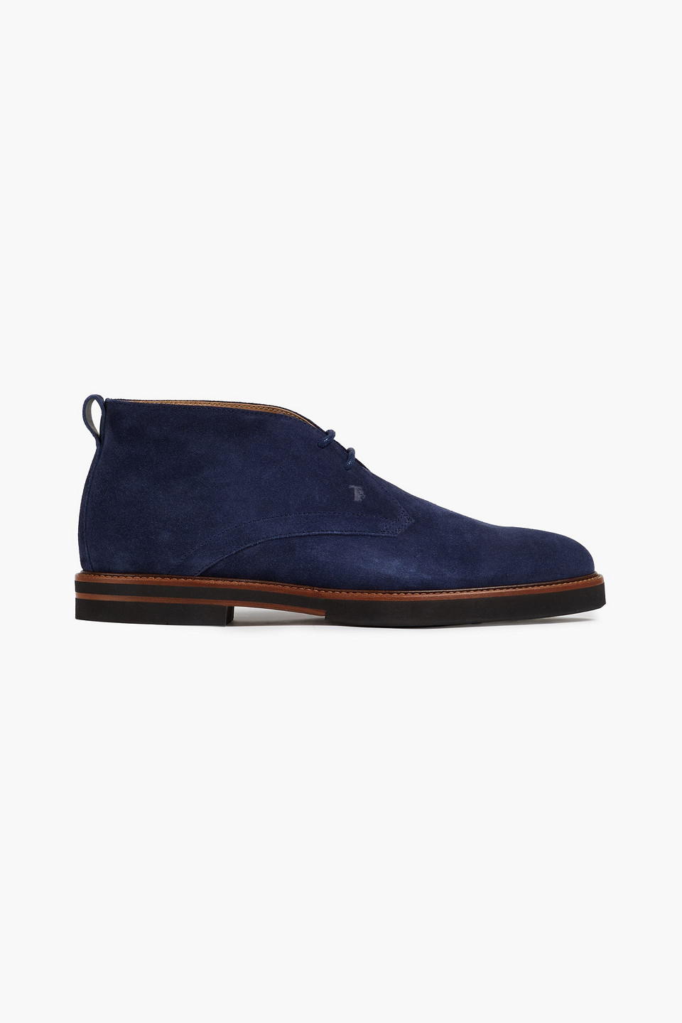 Tod's Suede Desert Boots In Navy