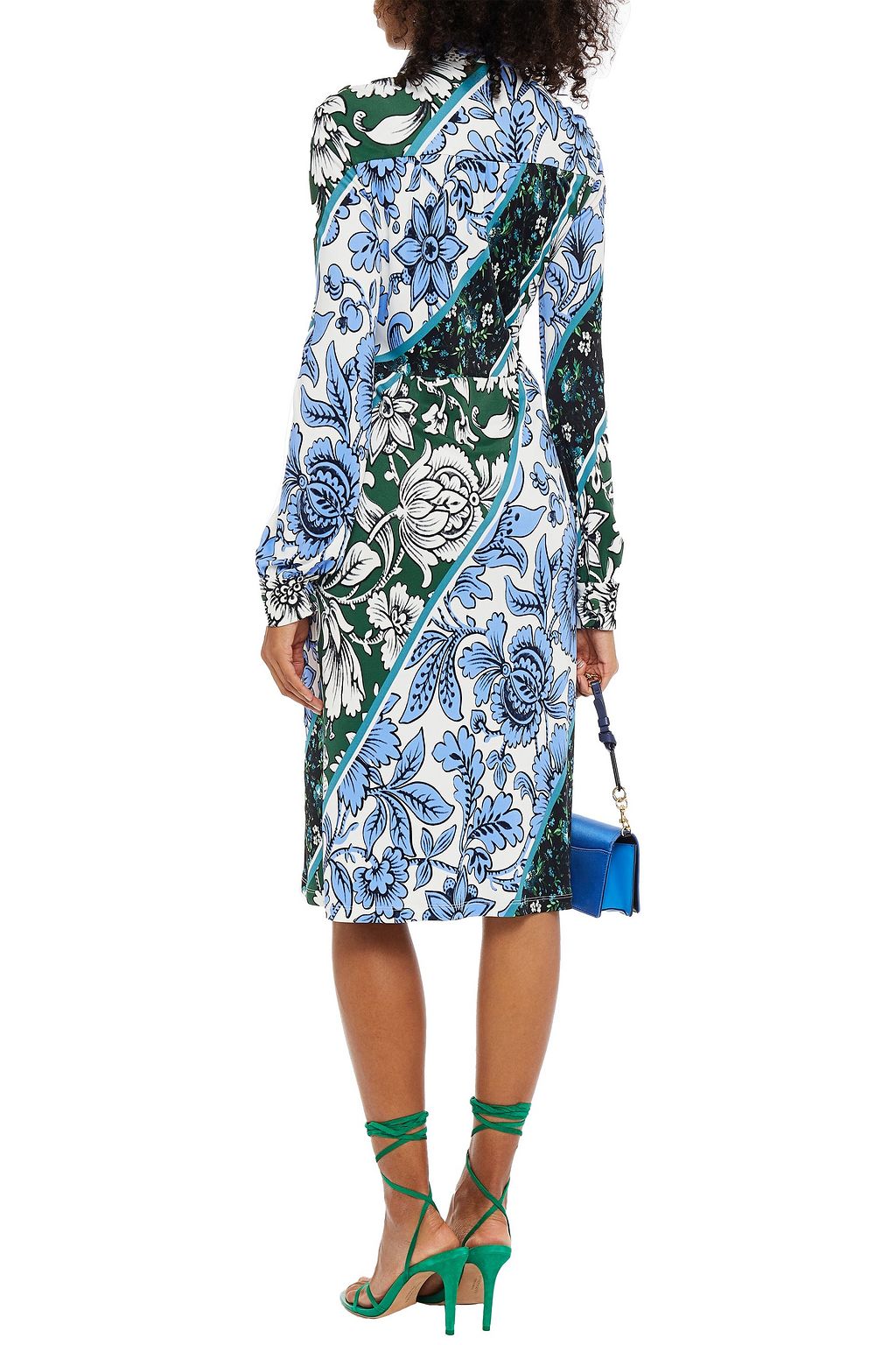 ERDEM Tullio floral-print jersey shirt dress