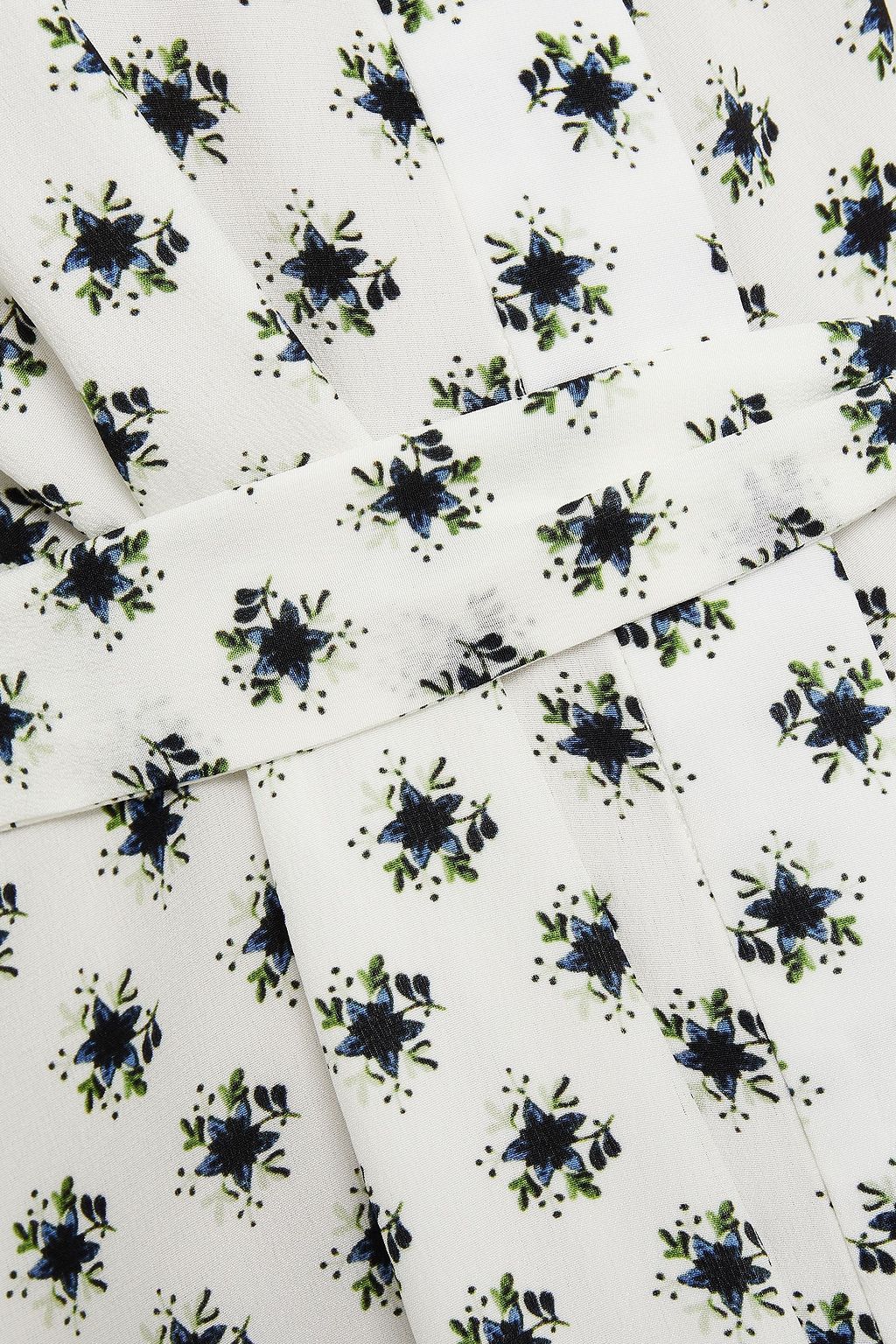 ERDEM Augustino belted floral-print silk crepe de chine midi dress