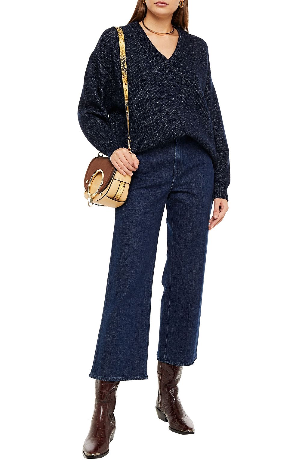 SEE BY CHLOÉ Mélange wool and cotton-blend sweater