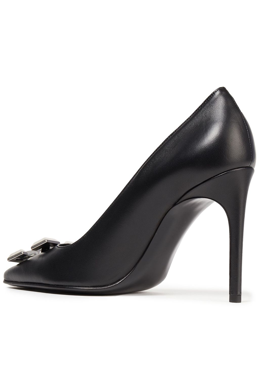OFF-WHITE™ Arrow logo-embellished leather pumps