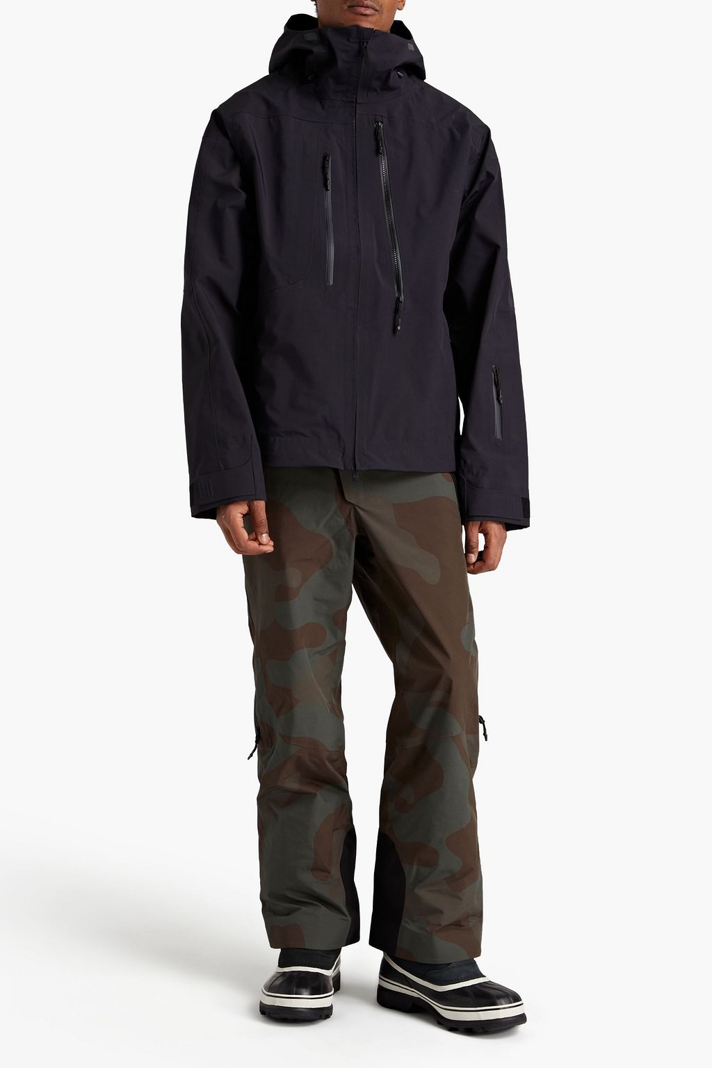 HOLDEN Zip-detailed shell hooded parka