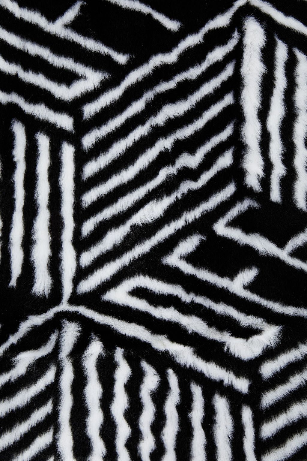 OFF-WHITE™ Printed faux fur scarf