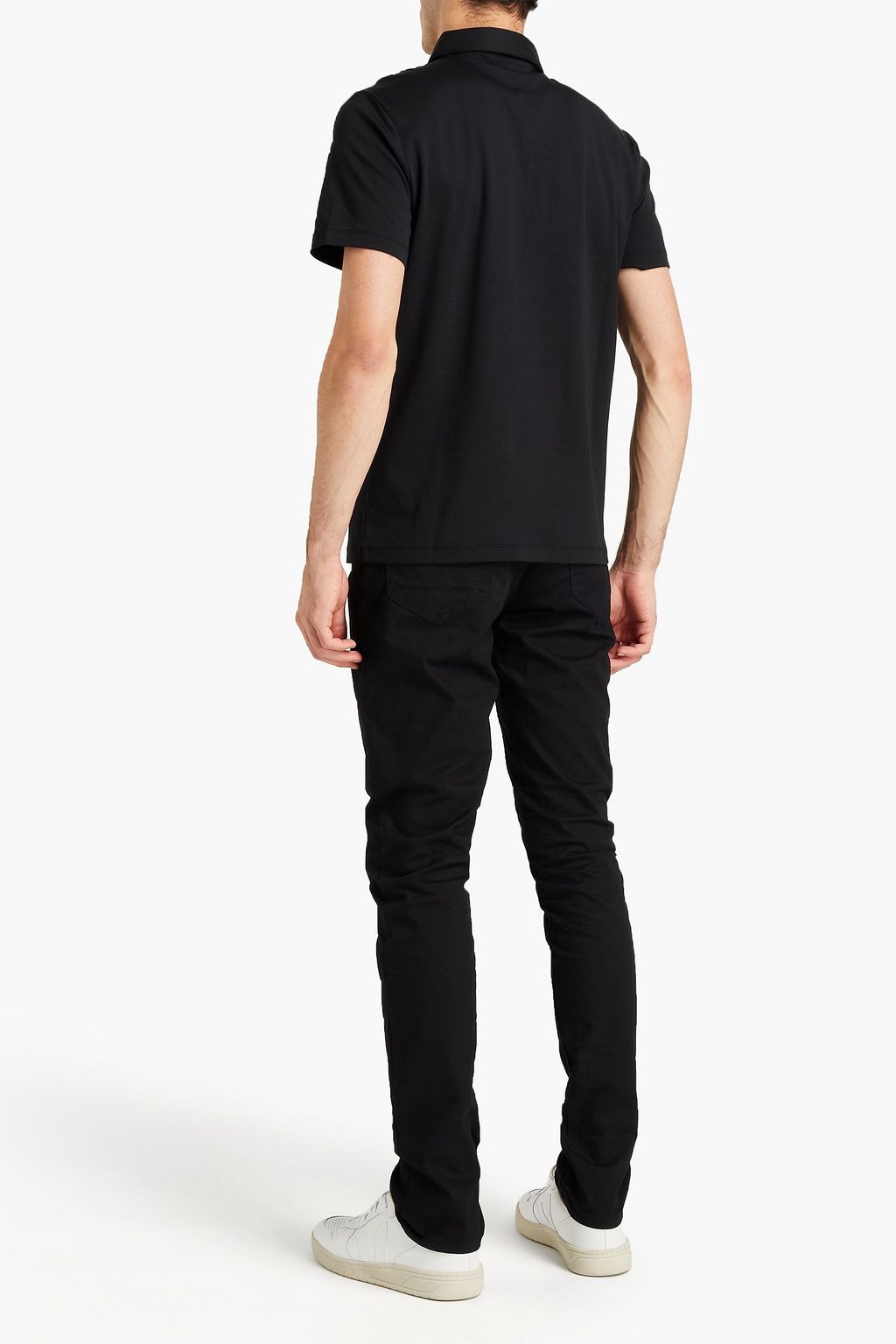 MICHAEL KORS Slim-fit cotton-jersey polo shirt