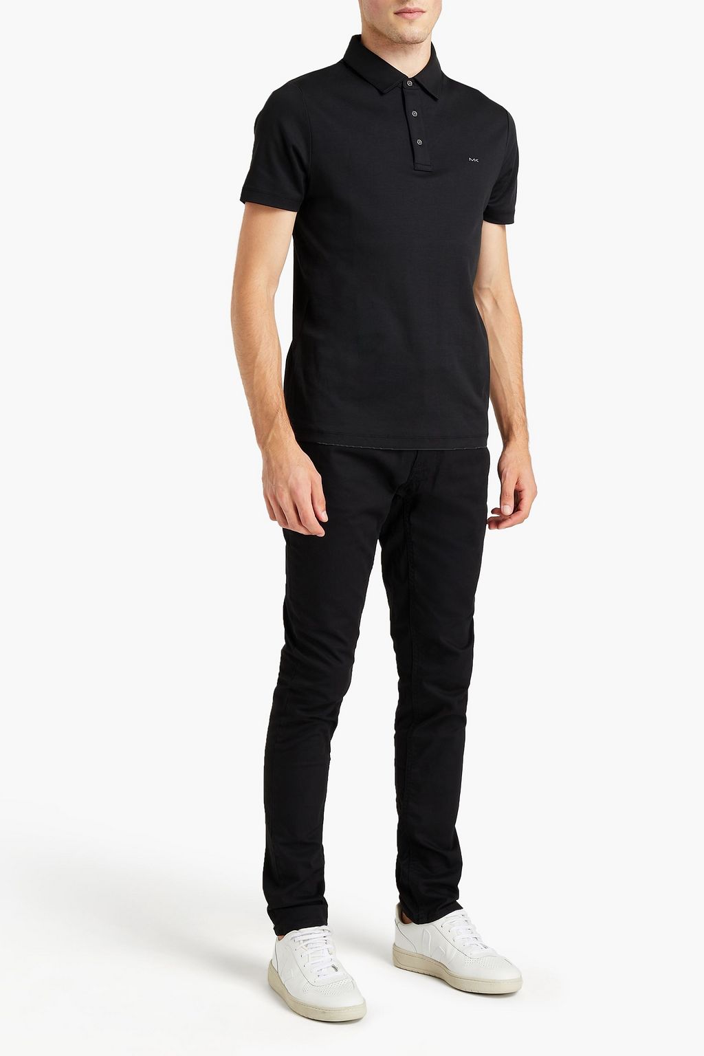 MICHAEL KORS Slim-fit cotton-jersey polo shirt