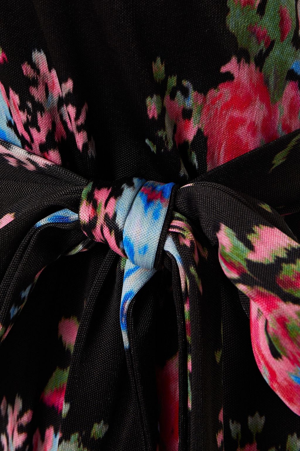 ERDEM Gracia belted floral-print jersey gown