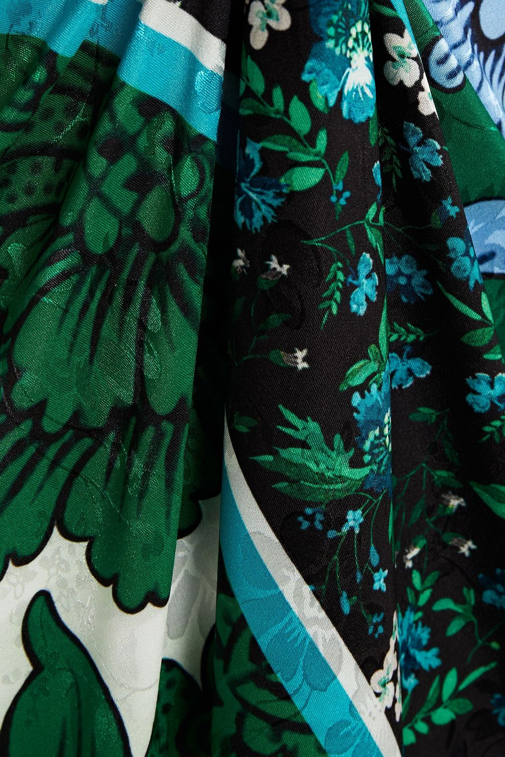 ERDEM Esperanza patchwork-effect floral-jacquard maxi dress