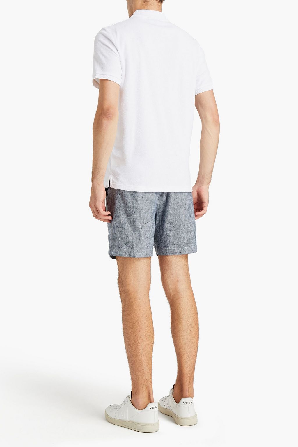 MICHAEL KORS Cotton-blend terry polo shirt
