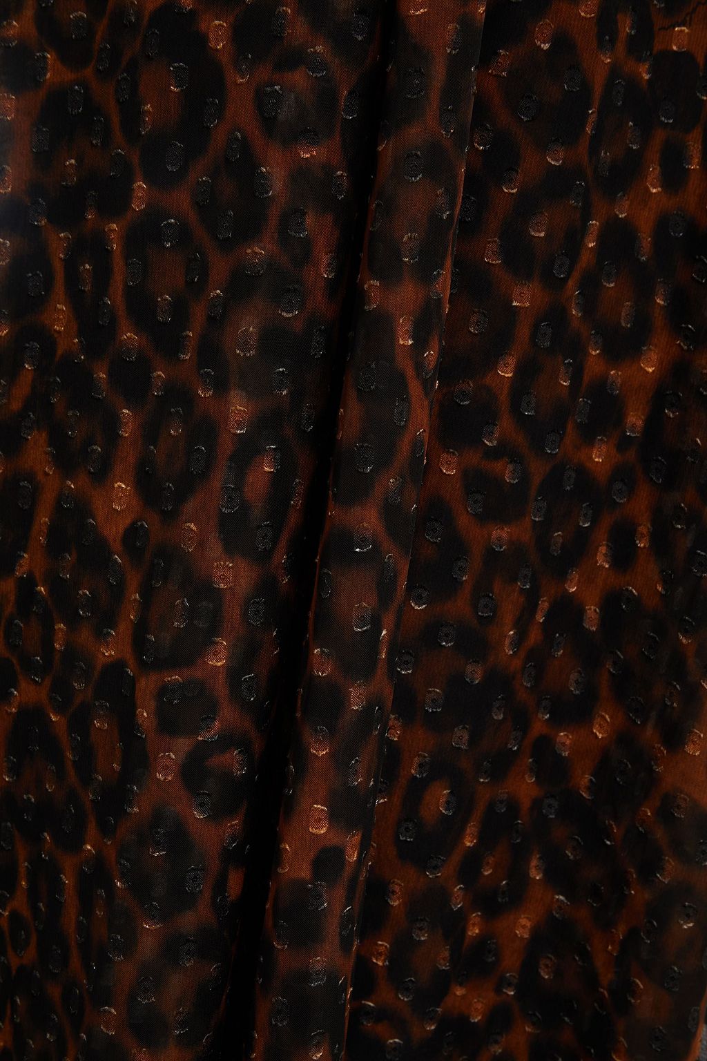 ERDEM Nellie pussy-bow leopard-print fil coupé silk gown