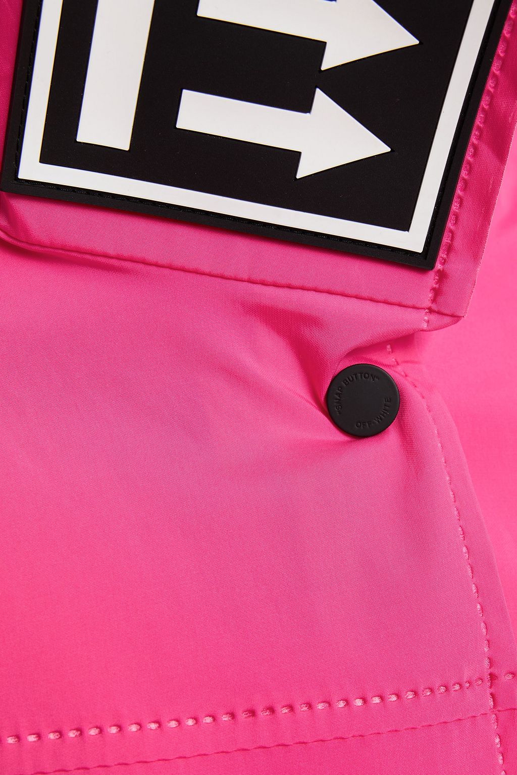 OFF-WHITE™ Logo-appliquéd oversized stretch raincoat