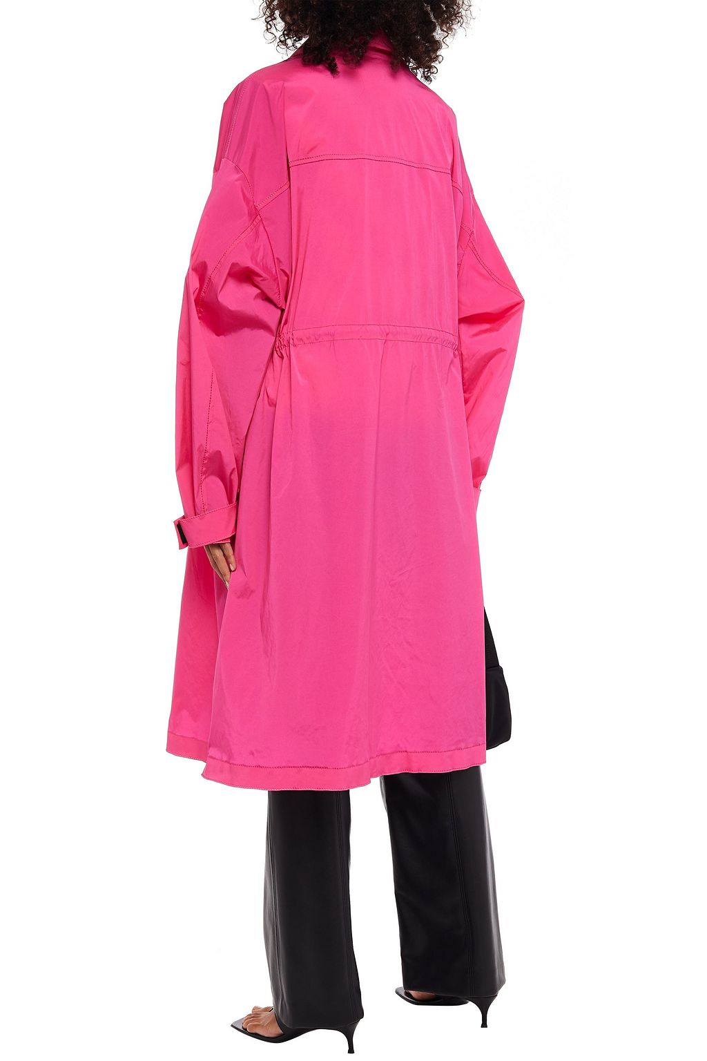 OFF-WHITE™ Logo-appliquéd oversized stretch raincoat