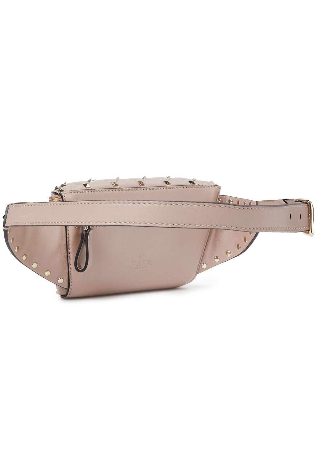 VALENTINO GARAVANI Rockstud Spike quilted leather belt bag