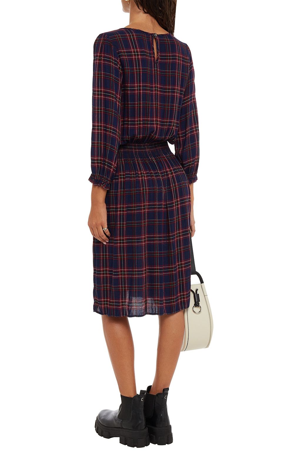 VELVET BY GRAHAM & SPENCER Isabella checked gauze dress