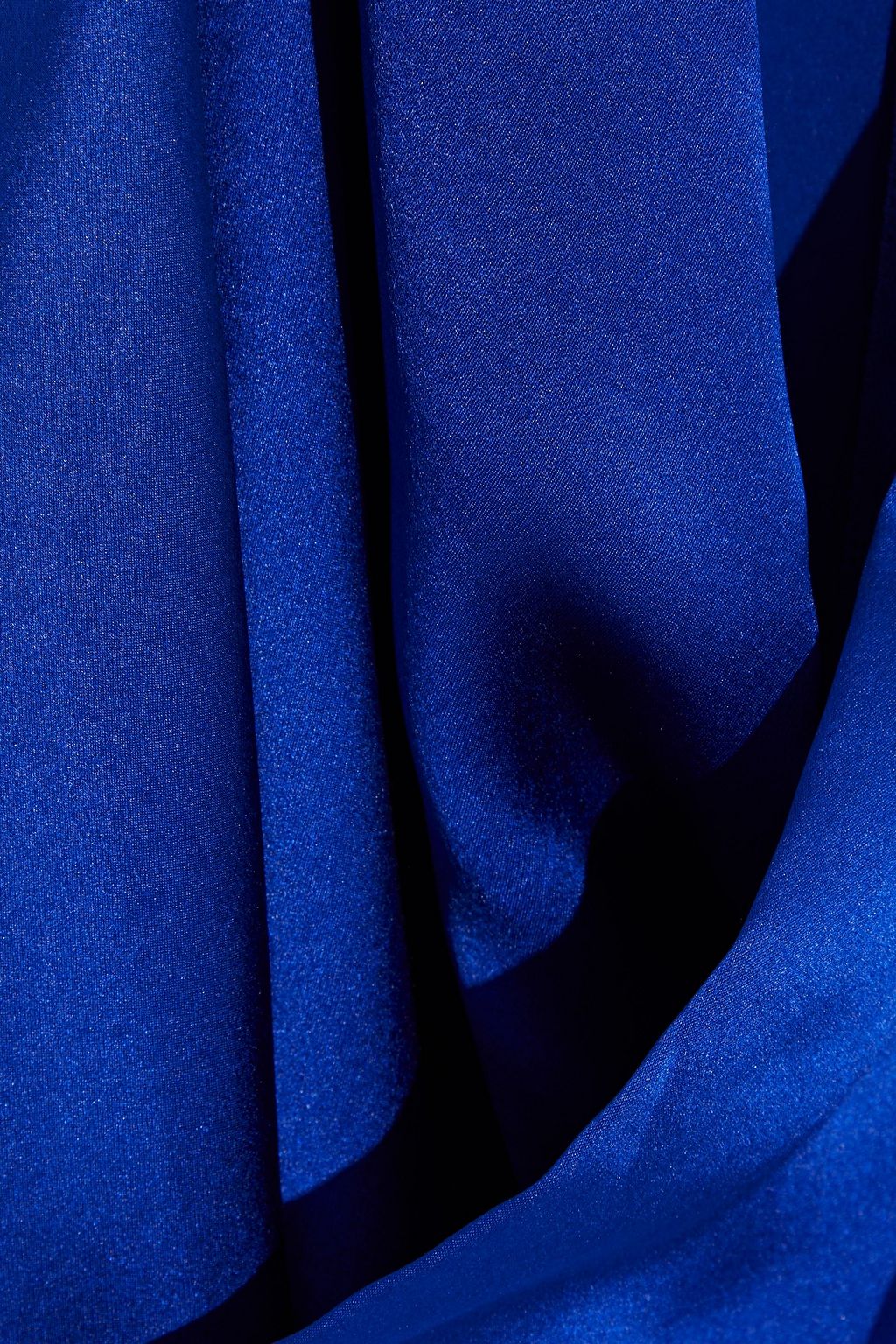 ADAM LIPPES Draped silk-satin top