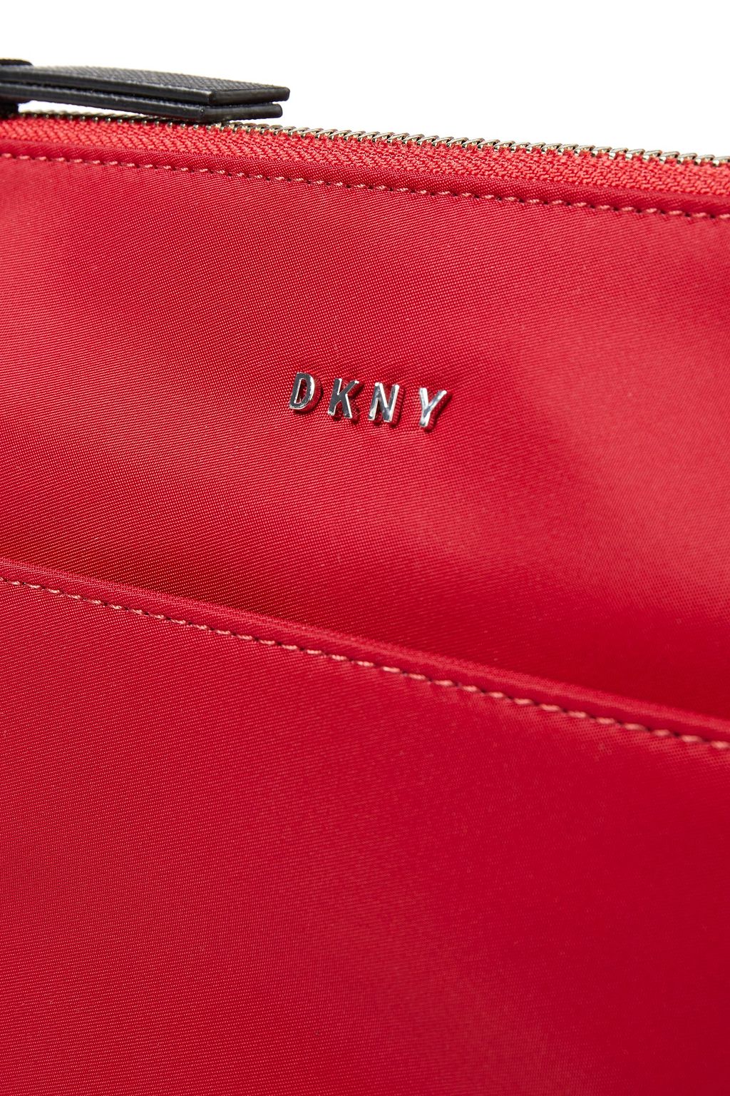 DKNY Faux leather-trimmed shell shoulder bag