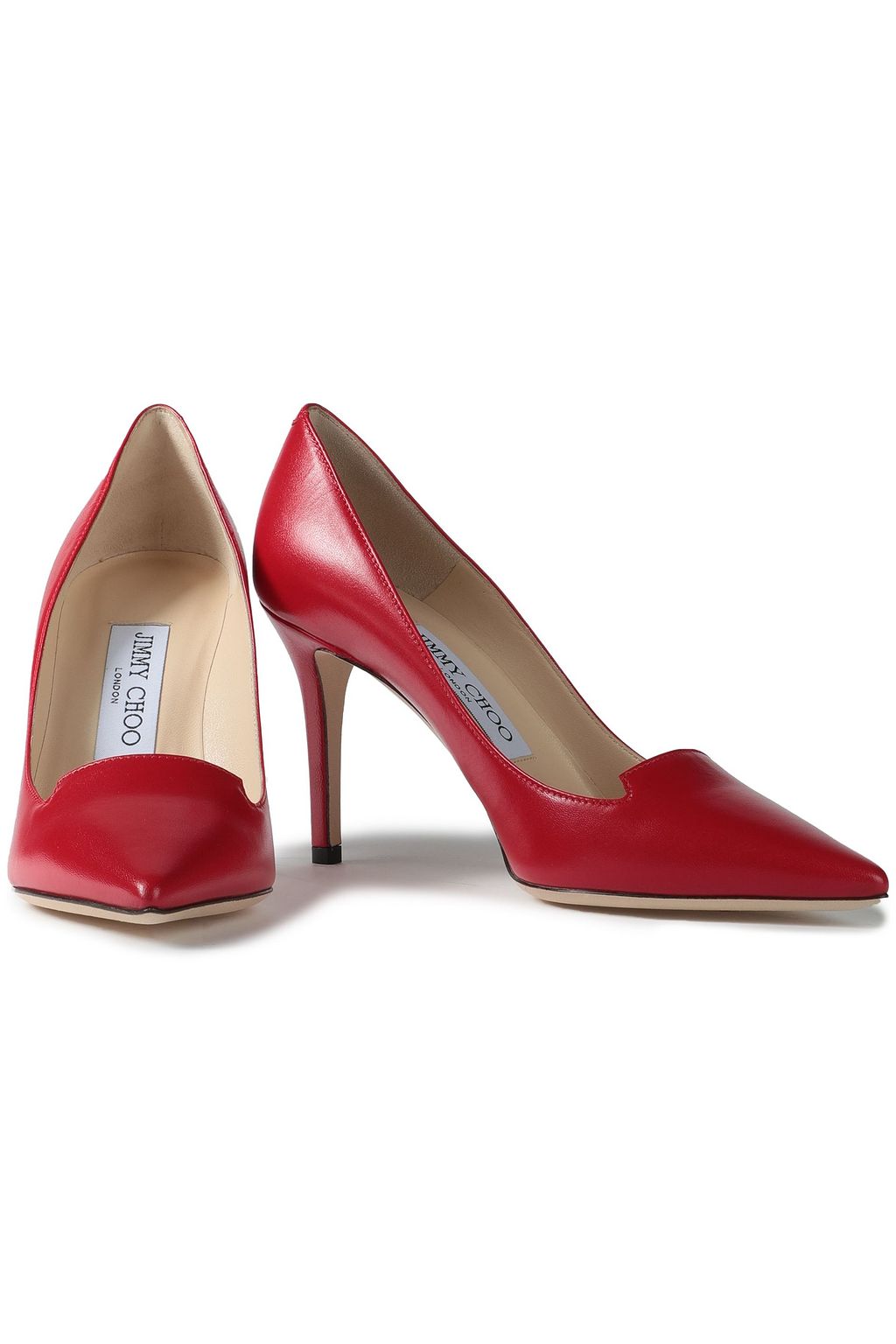 JIMMY CHOO Alia leather pumps
