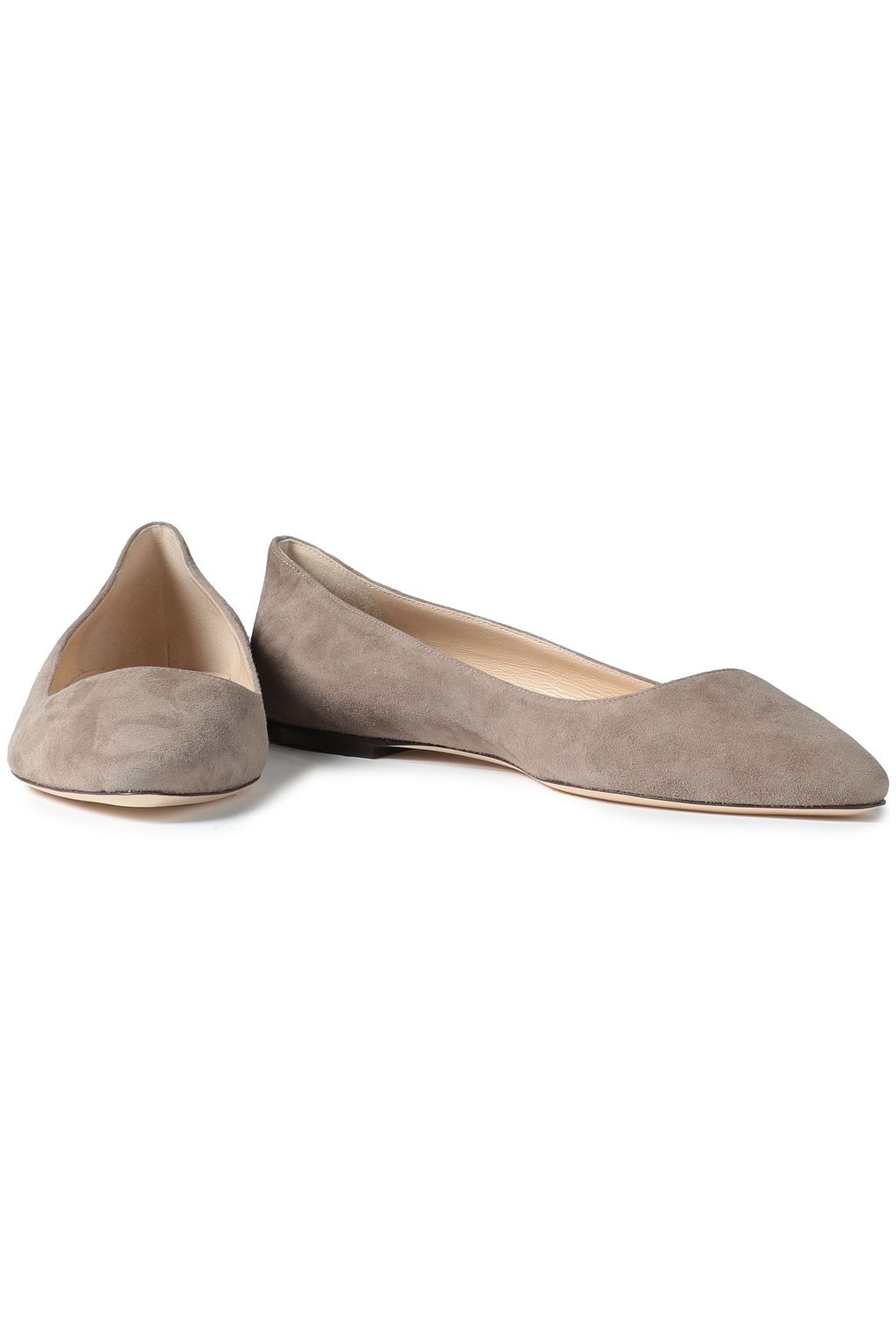JIMMY CHOO Goa suede point-toe flats