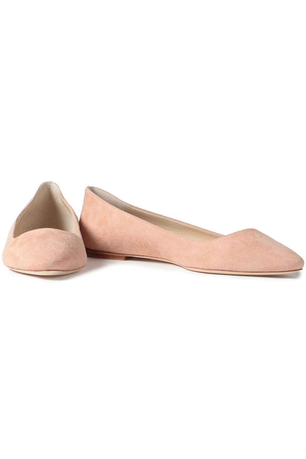 JIMMY CHOO Goa suede point-toe flats