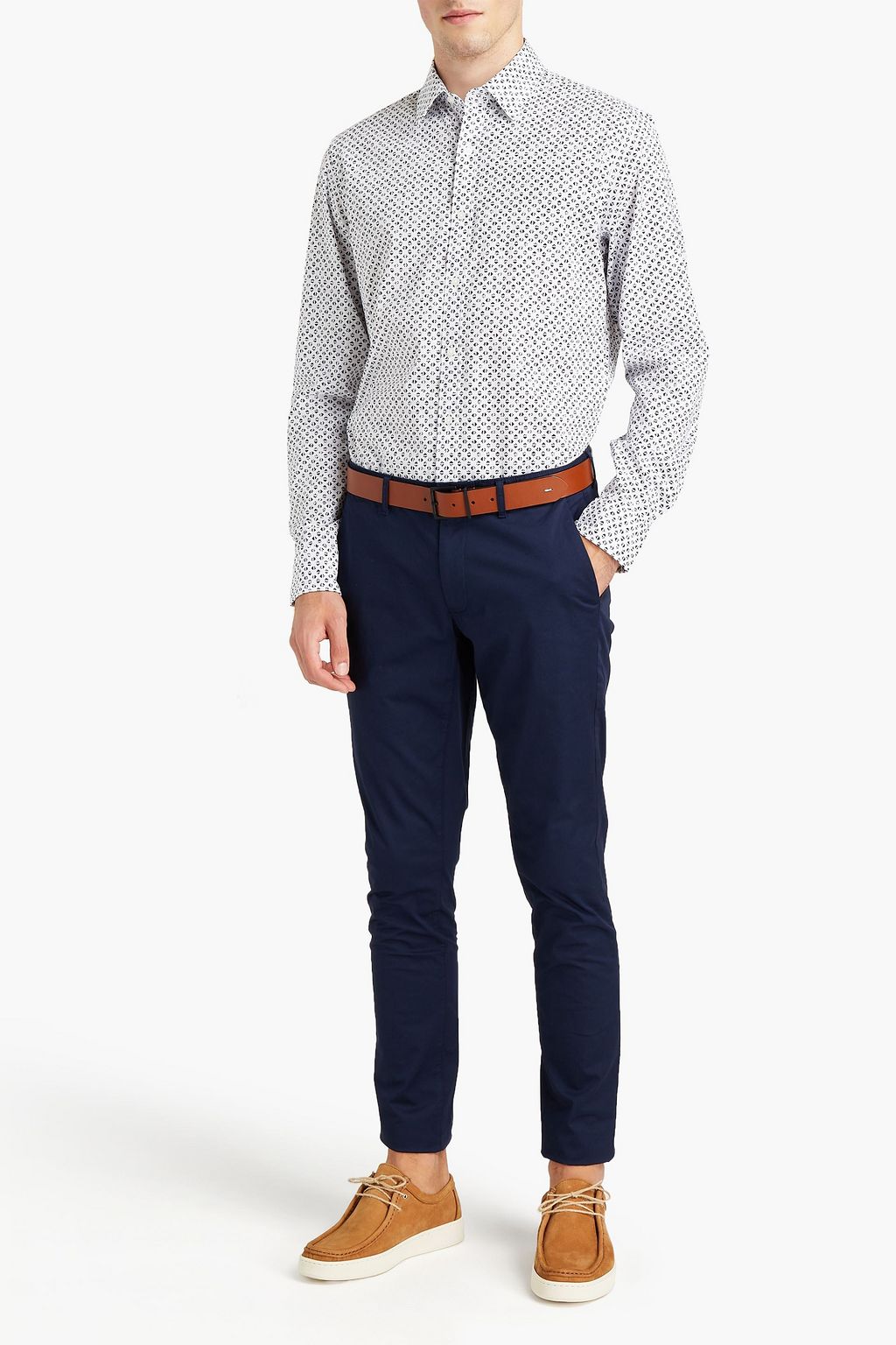 MICHAEL KORS Printed cotton-poplin shirt