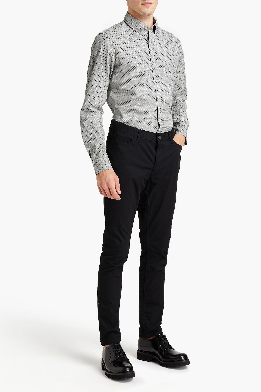 MICHAEL KORS Printed cotton-poplin shirt