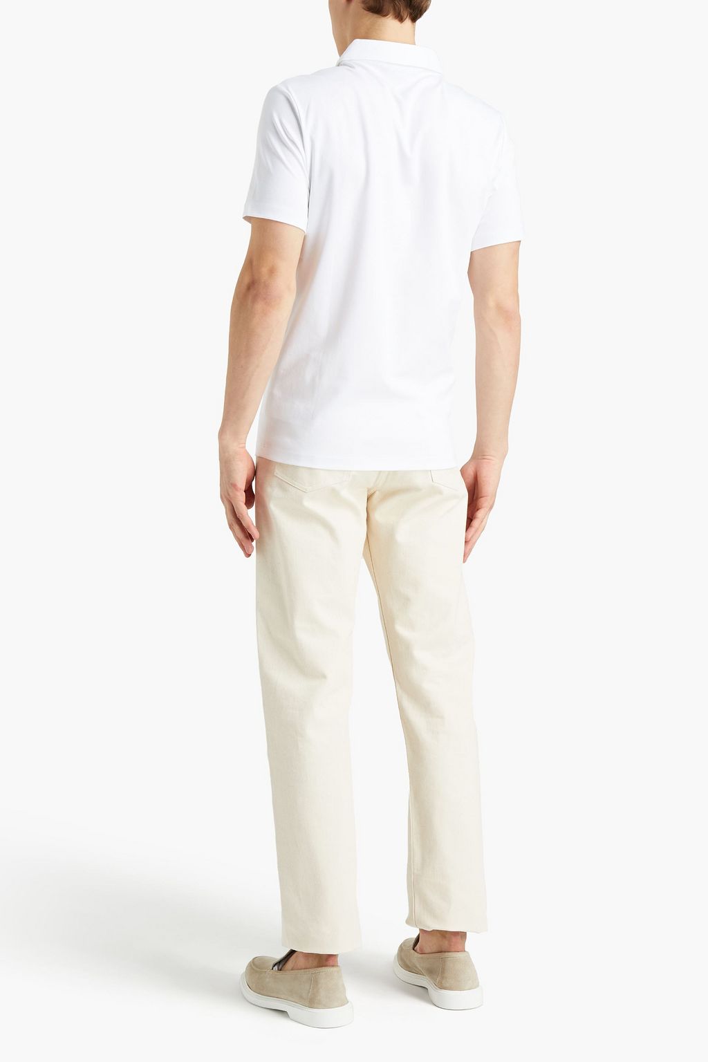 MICHAEL KORS Slim-fit cotton-jersey polo shirt