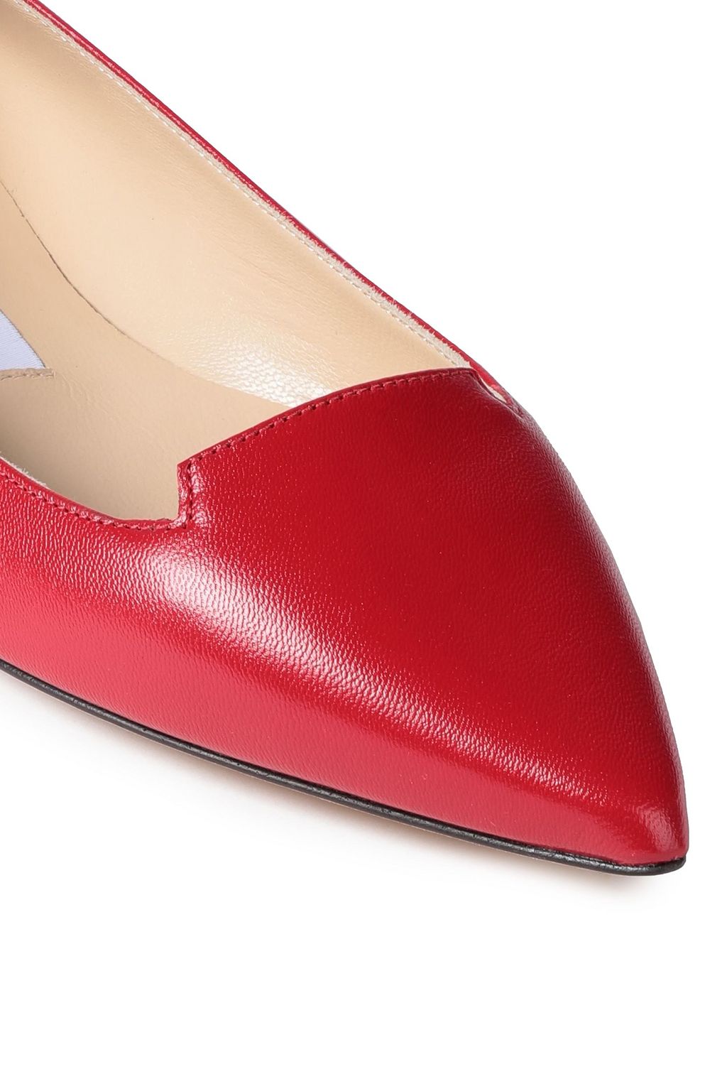 JIMMY CHOO Attila leather point-toe flats