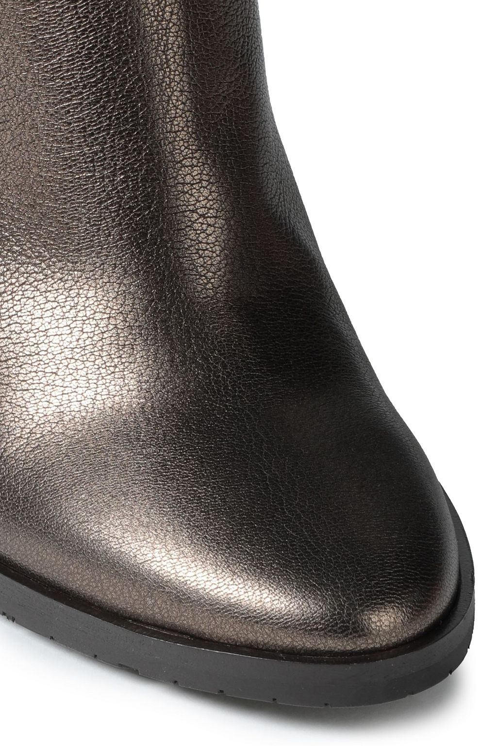 JIMMY CHOO Hart 95 metallic textured-leather ankle boots
