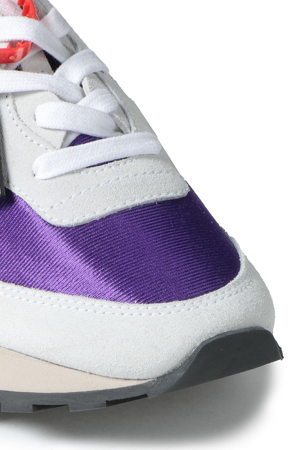 OFF-WHITE™ HG Runner appliquéd suede and shell sneakers